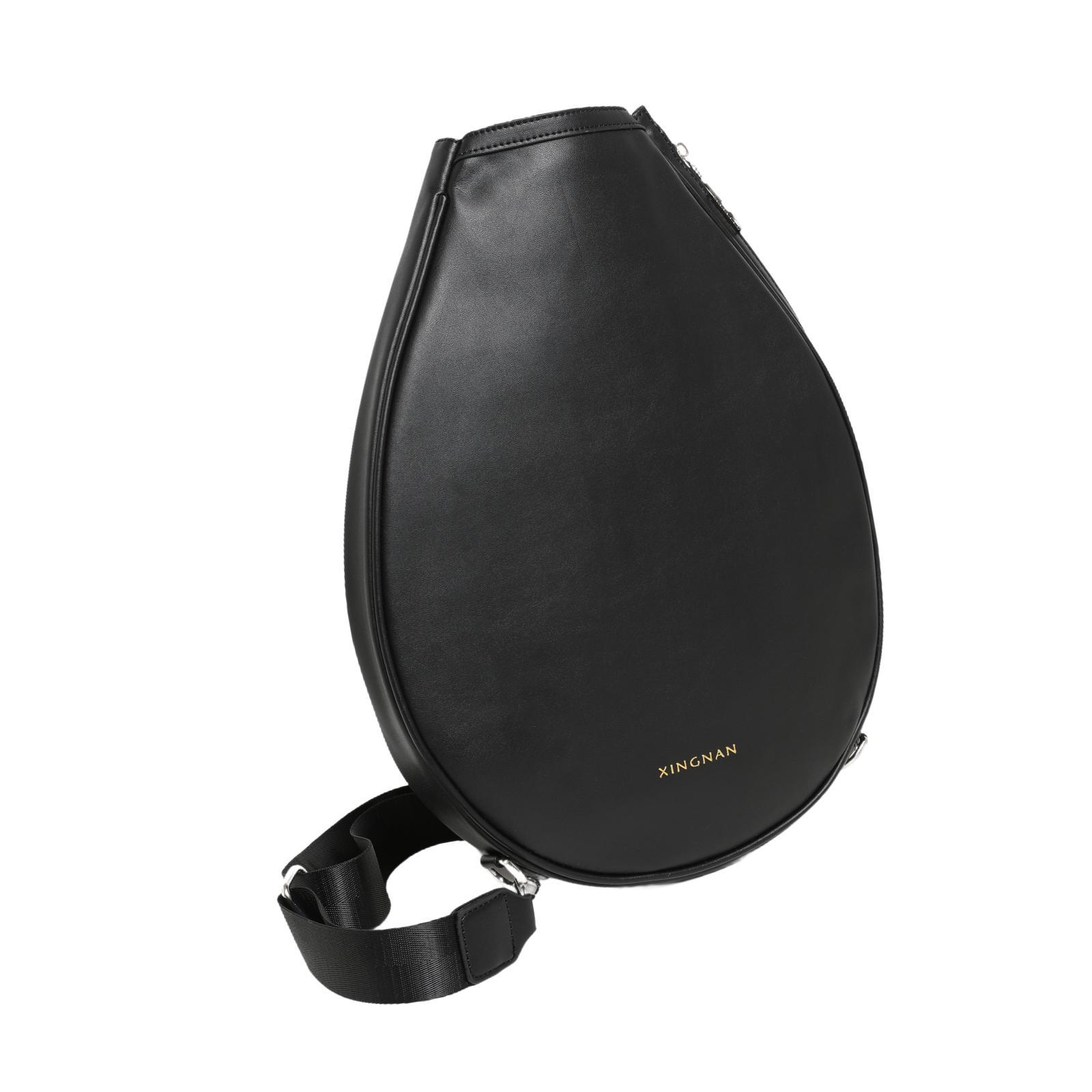 Sports Equipment Tennis - กระเป๋าใส่ไม้เทนนิสหนัง PU กระเป๋าสะพายข้างขนาดใหญ่สำหรับใส่อุปกรณ์ปิกเกิลบอล แบดมินตัน และสควอช