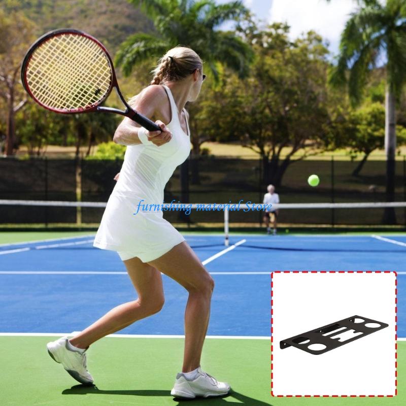 Sports Equipment Tennis - Y5GD ชั้นวางของติดผนังไม้เทนนิสเหล็กสมัยใหม่เพื่อการจัดเก็บที่เรียบร้อยและจอแสดงผลที่มีสไตล์สำหรับสนามยิมและของใช้ในบ้าน