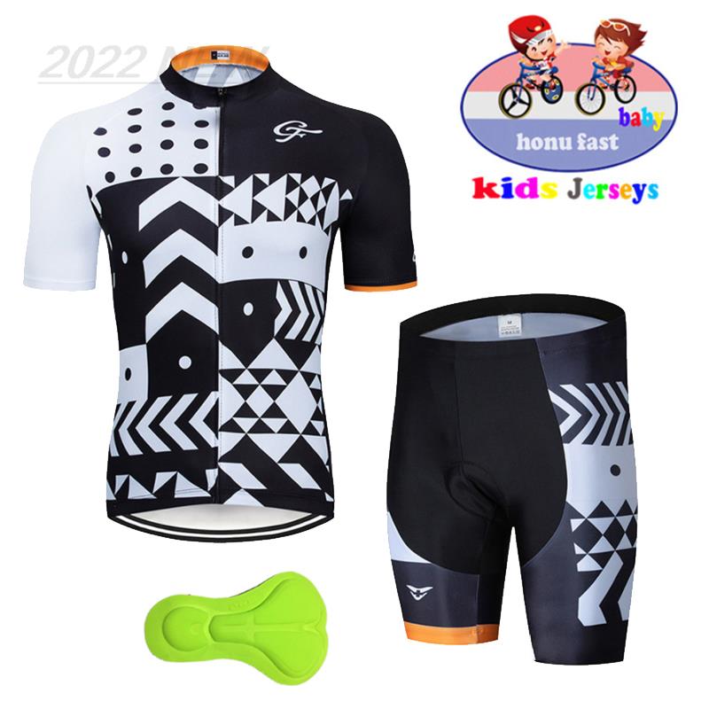 Xin Sports Equipment - เด็กใหม่เสื้อเจอร์ซีย์นักปั่นกางเกงขาสั้นBreathable Jerseyเด็กทารกขี่แขนสั้นชุดกีฬาอุปกรณ์ขี่จักรยาน