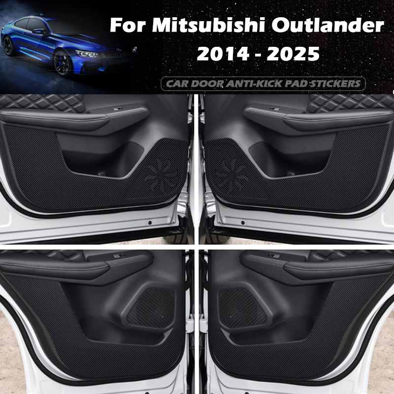 Sports Equipment Organizer Garage - สําหรับMitsubishi Outlander 2014-2024 2025 รถประตูด้านในAnti-Kick Padสติกเกอร์กล่องถุงมือAnti-สกปรกอุปกรณ์ป้องกัน