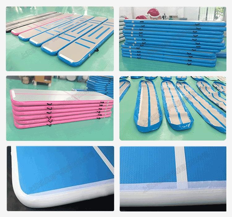 Tumbling Air Track - เสื่อยิมพองหลายขนาดการออกกําลังกาย Air Tumble Track เสื่อโยคะยิมนาสติกการฝึกอบรมใช้สําหรับเชียร์ลีดเดอร์เกม Taekwond