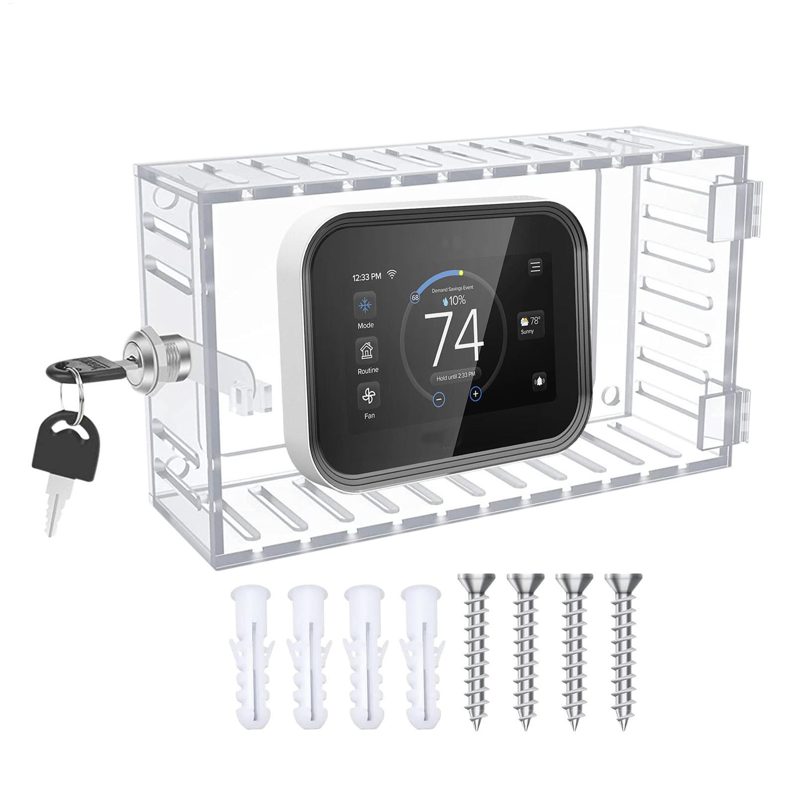 Sports Equipment Organizer Garage - กล่องล็อคเทอร์โมสตัทแบบใส ขนาดใหญ่ ฝาครอบเทอร์โมสตัท อุปกรณ์ใช้ในบ้าน สำหรับเต้ารับ RV