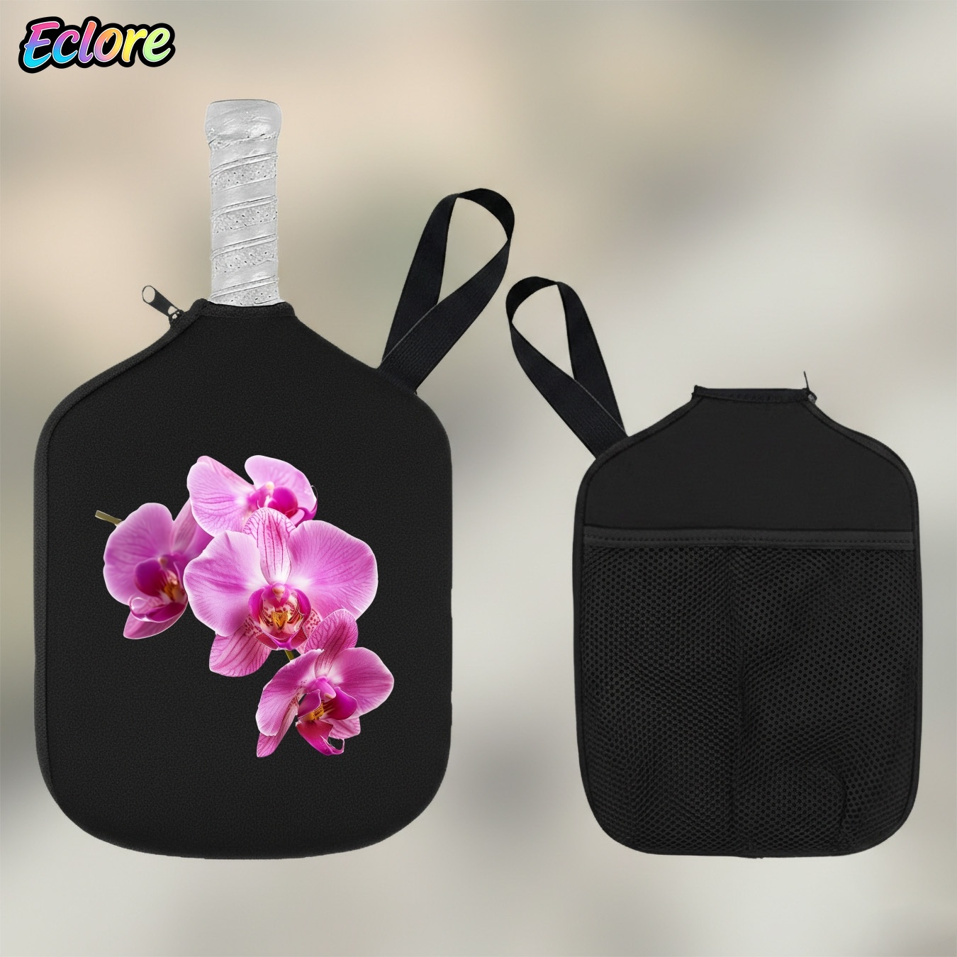 Sports Equipment Outdoor Storage - กระเป๋าใส่ไม้พายปิงปอง Pink Orchid - กระเป๋าเก็บอุปกรณ์กีฬาแบบมีซิปปิด เหมาะสำหรับกีฬากลางแจ้ง