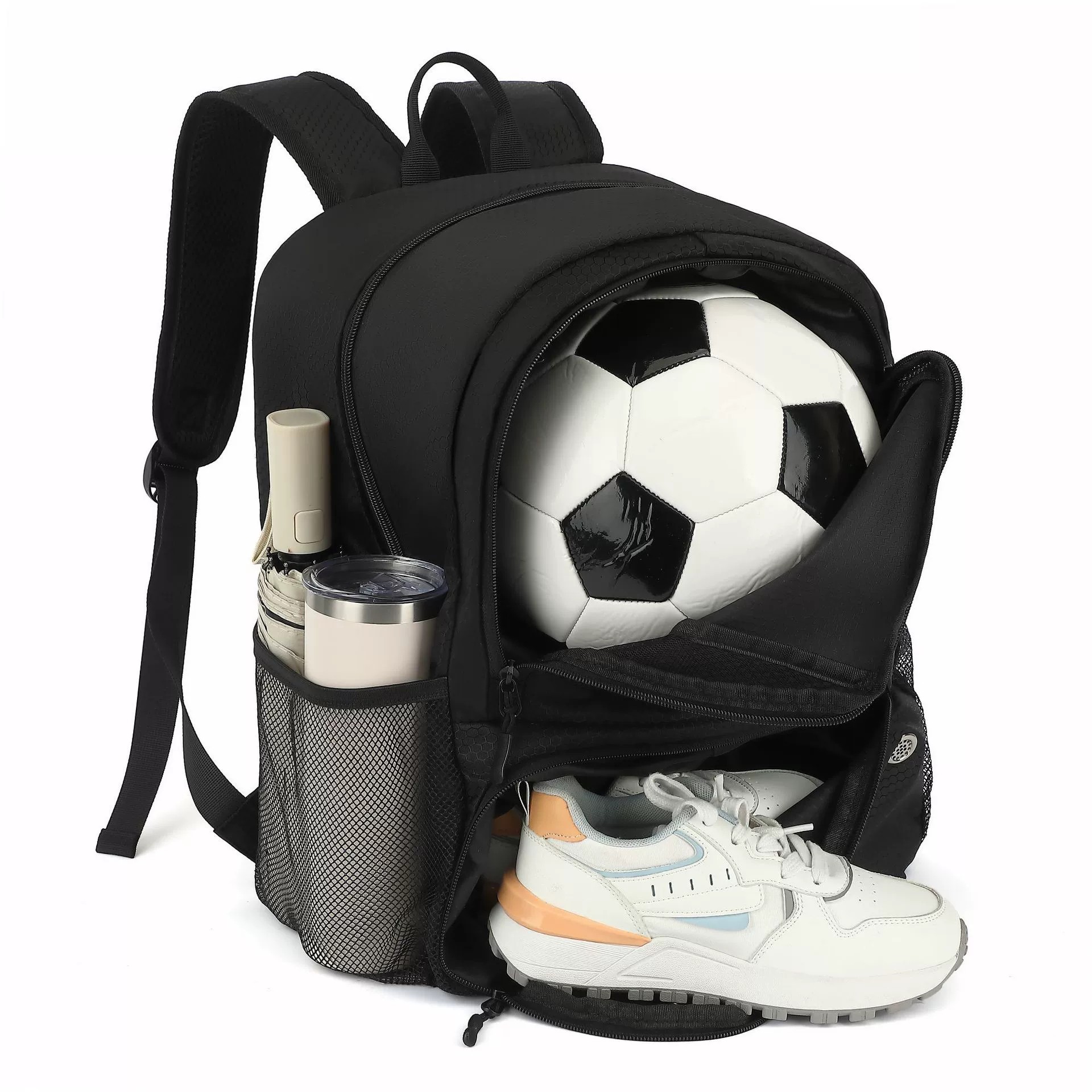 Sports Equipment Air China - กระเป๋าฟุตบอลไหล่คู่ กระเป๋าใส่อุปกรณ์กีฬากันน้ํา กระเป๋าบาสเก็ตบอลและวอลเลย์บอลกลางแจ้ง สะดวกและน้ําหนักเบา