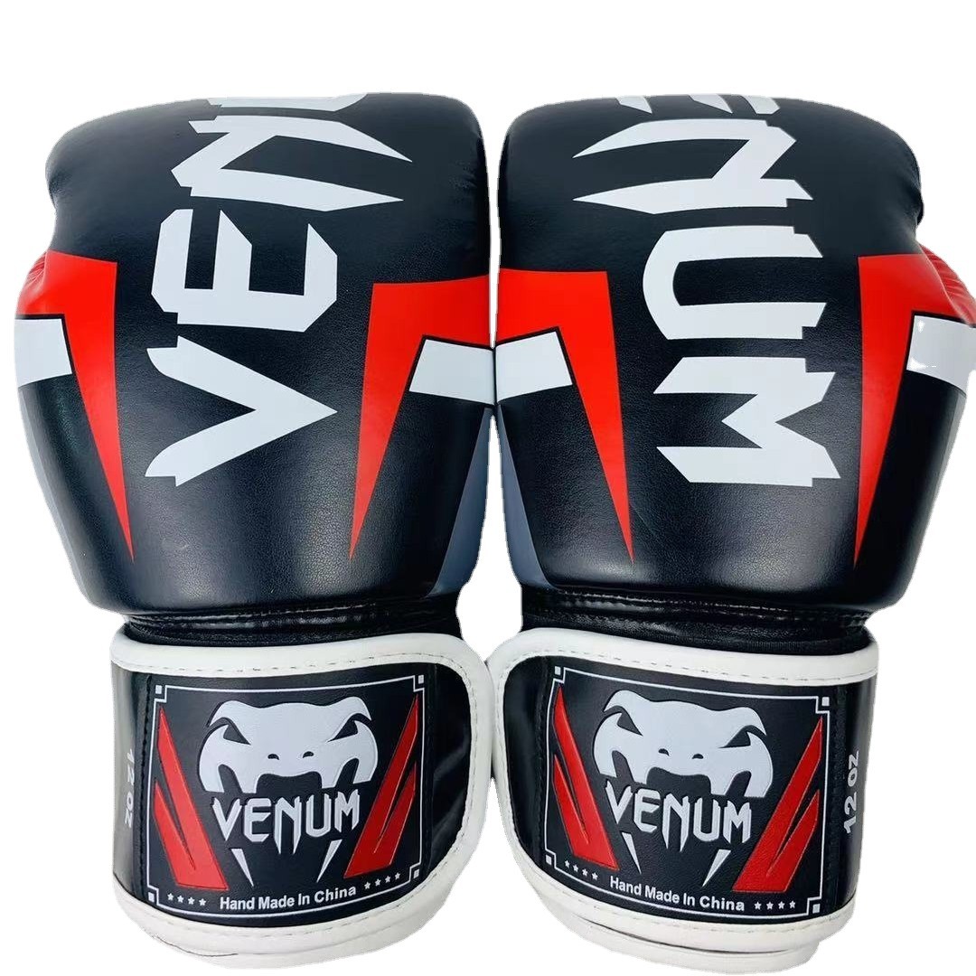 Boxing Glove Set - ถุงมือคิกบ็อกซิ่งหนัง PU ถุงมือมวยไทยผู้ชายผู้หญิงเด็กต่อสู้คิกบ็อกซิ่งถุงมือ MMA ซานด้าคาราเต้ถุงมือฝึกซ้อมชกมวย