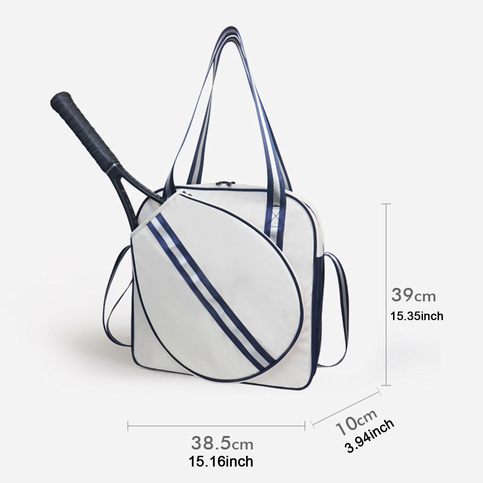 Sports Equipment Tennis - กระเป๋าใส่ไม้เทนนิส กระเป๋าถือเทนนิสสำหรับผู้หญิงและผู้ชาย อเนกประสงค์ สายสะพายปรับได้ กระเป๋าสะพายข้างสำหรับอุปกรณ์และไม้เทนนิส