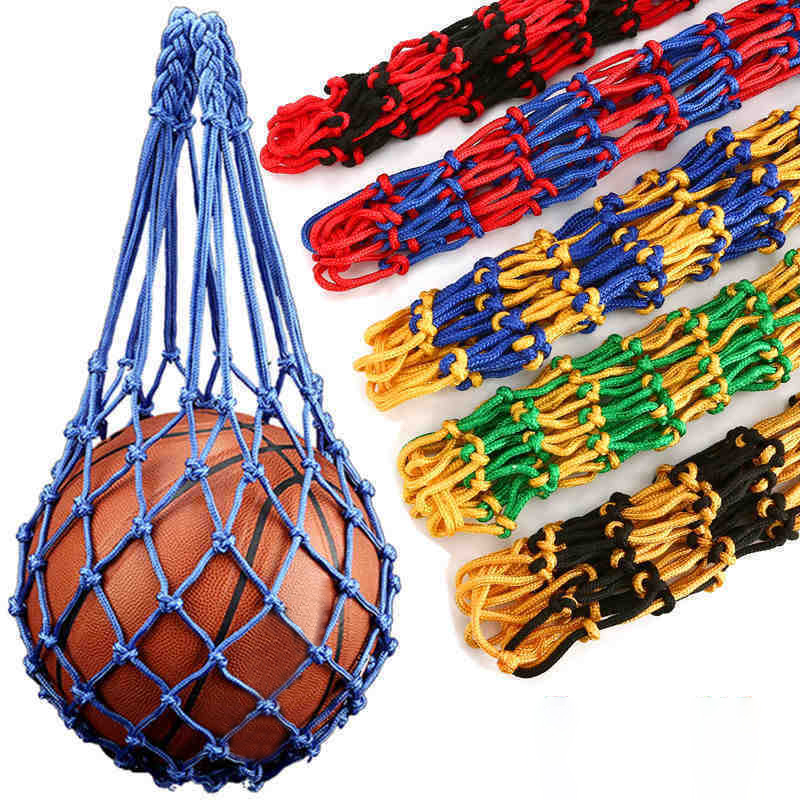 Sports Equipment Outdoor Storage - ถุงตาข่ายไนลอนเก็บลูกได้หนาพกพาได้อุปกรณ์กลางแจ้งกีฬาฟุตบอลบาสเก็ตบอลวอลเลย์บอล