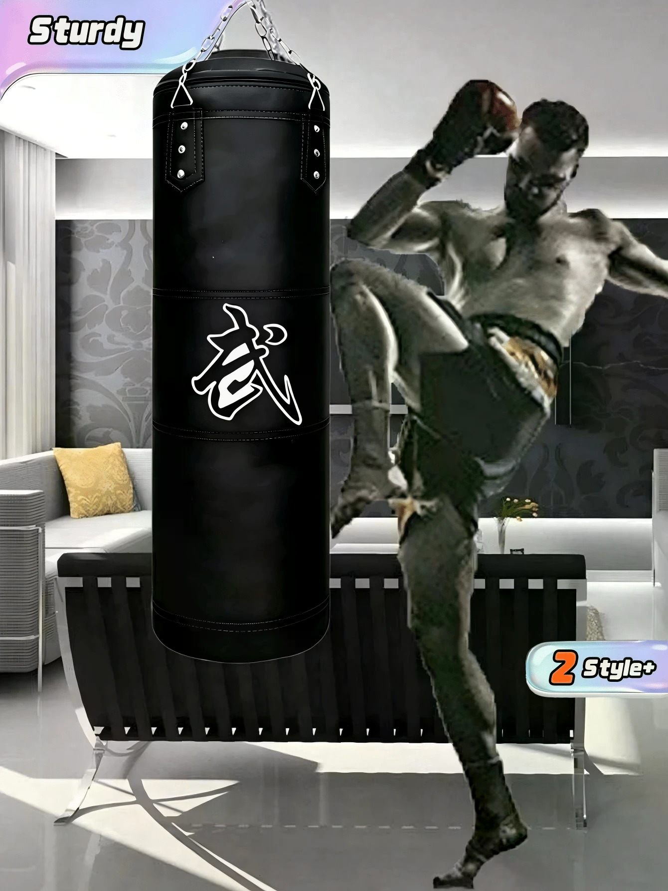 Boxing Glove Set - ชุดกระสอบทรายสำหรับผู้ใหญ่ ผู้ชาย ผู้หญิง และวัยรุ่น สำหรับการฝึกซ้อมมวย, ซานดา,