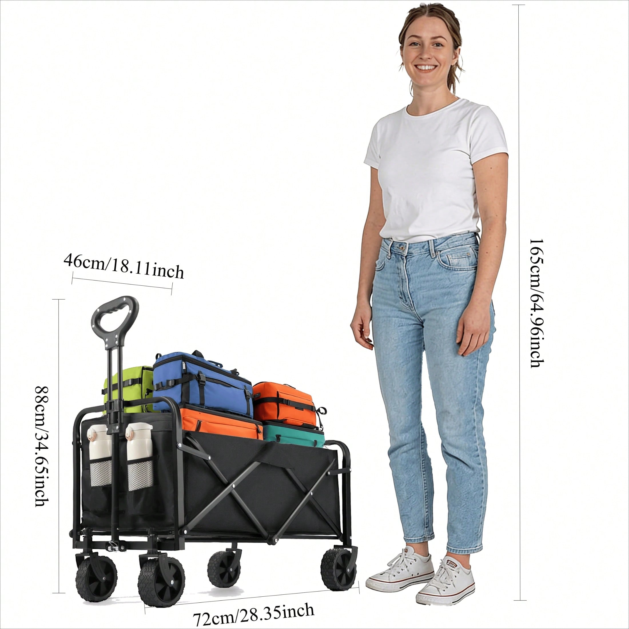 รถเข็นแคมป์ปิ้งแบบพับได้สำหรับ - Sports Equipment Wagon บทวิจารณ์และราคา