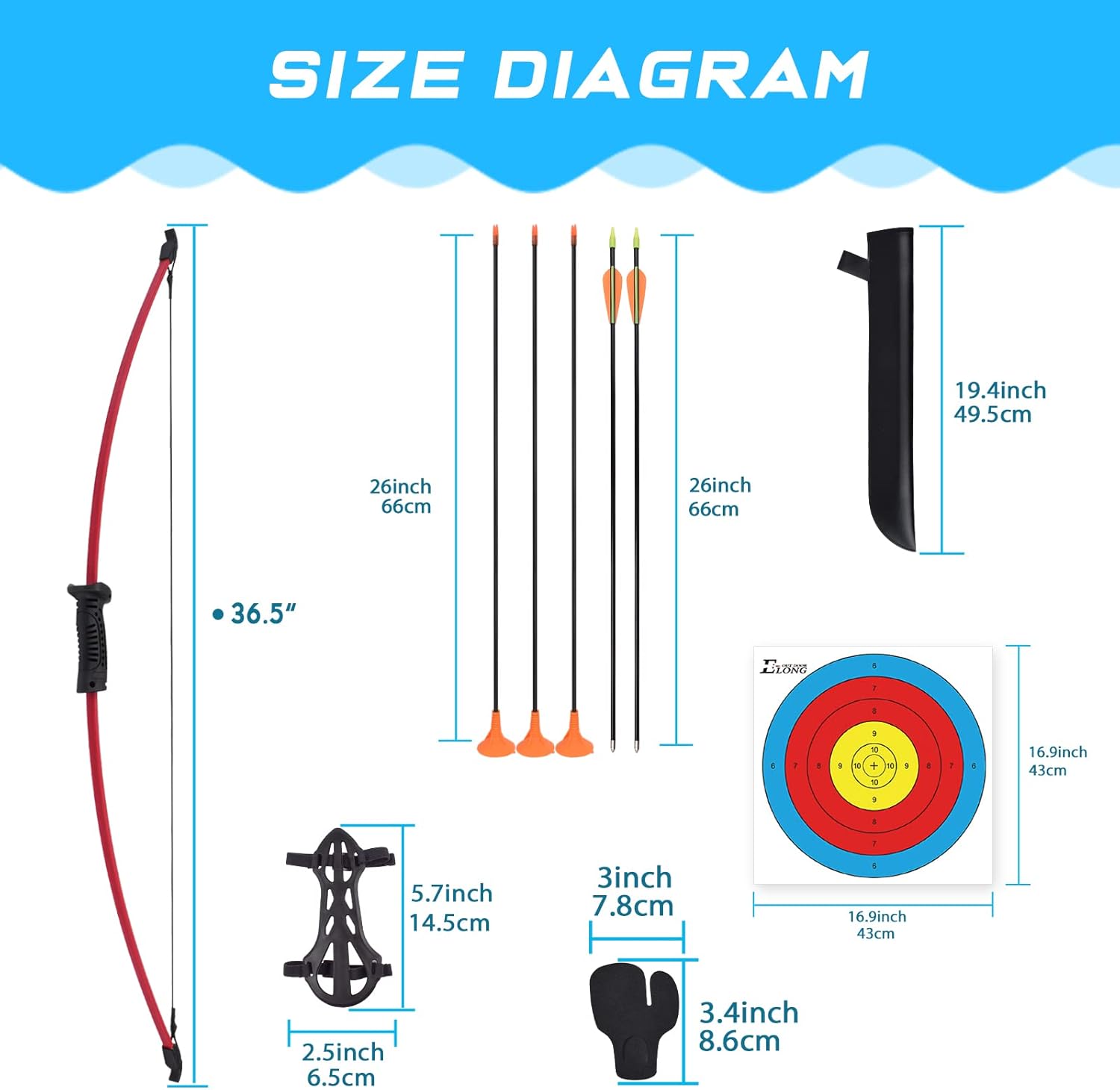 ชุดธนูรีเคิร์ฟและลูกธนูสำหรับฝ - Archery Target Face บทวิจารณ์และราคา