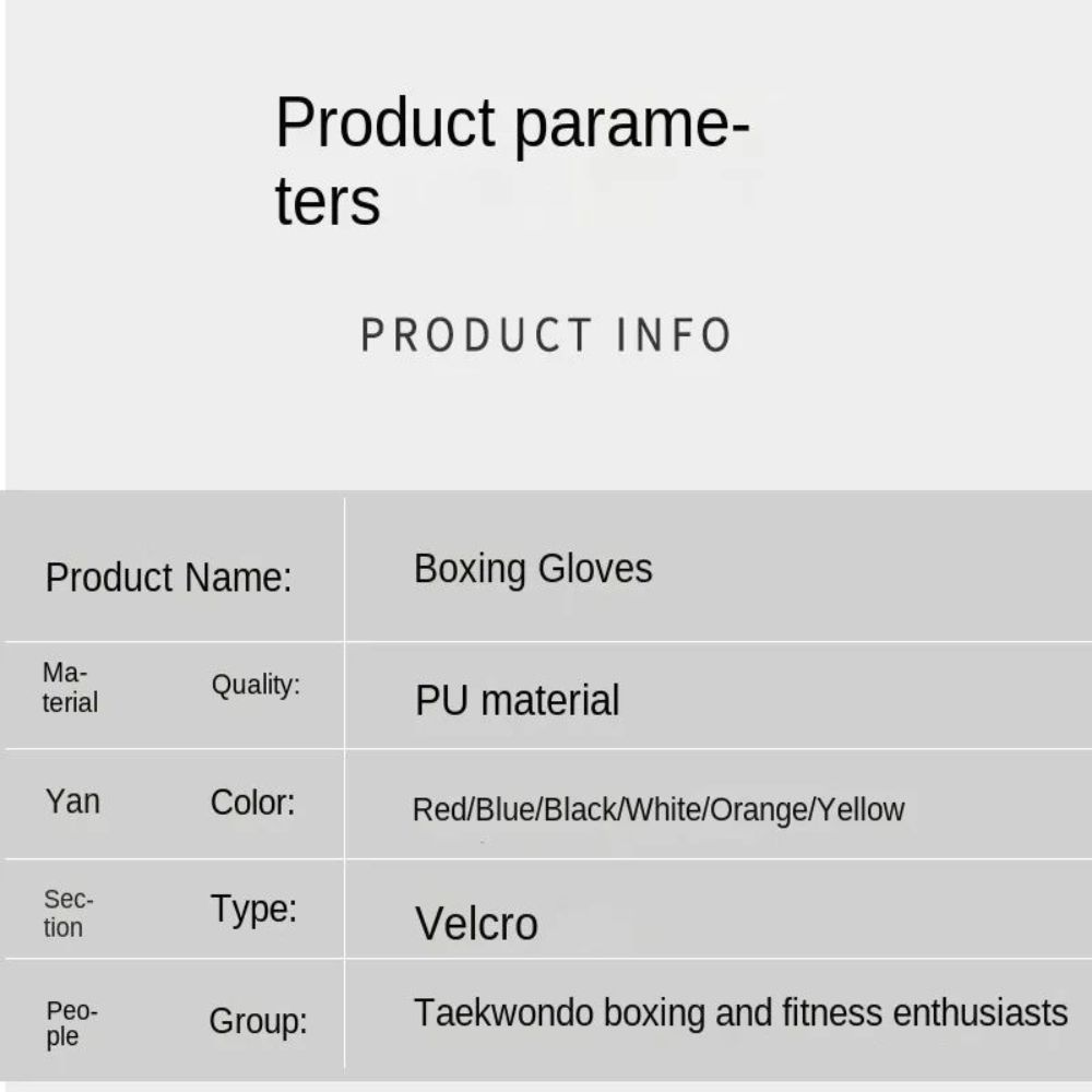 6/8/10/12/16Oz เด็กผู้ใหญ่ถุงม - Boxing Glove Set บทวิจารณ์และราคา