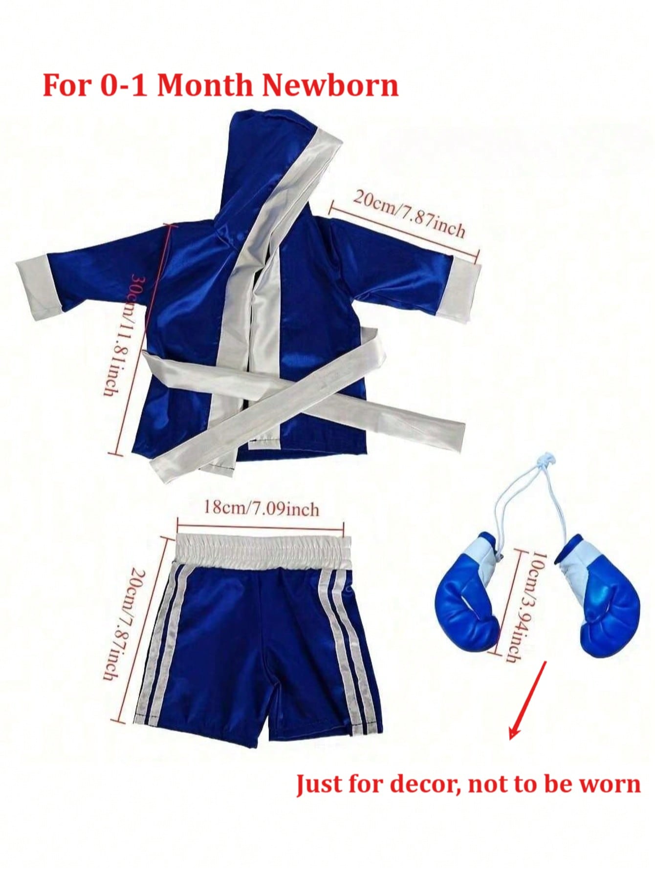 ชุดถ่ายภาพเด็กแรกเกิด ชุดนักมว - Boxing Glove Set บทวิจารณ์และราคา