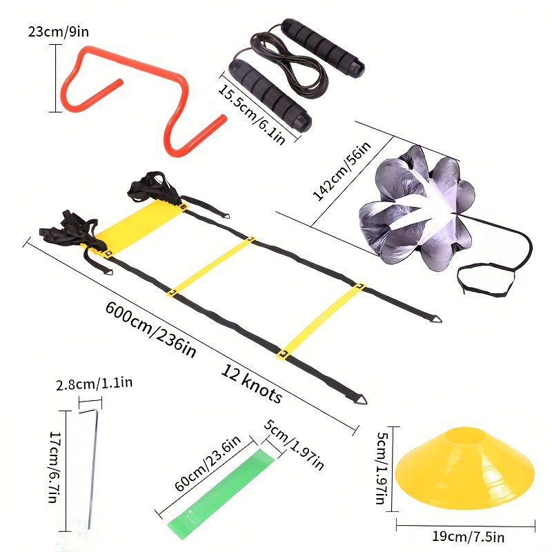 เชือกกระโดด set Training บันได - Agility Hurdle Set บทวิจารณ์และราคา