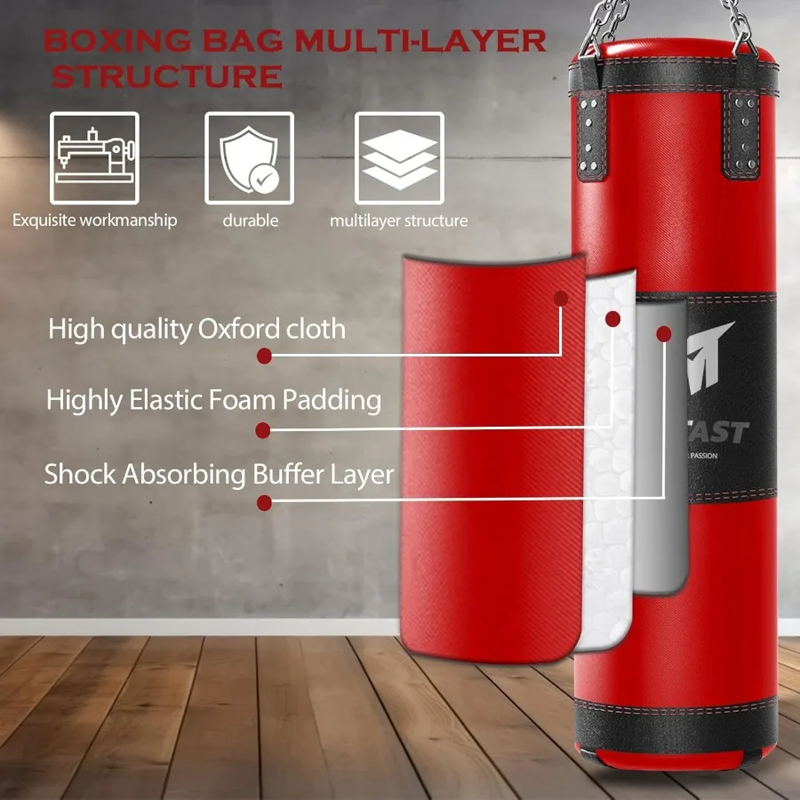 4ft Heavy Punching Bag ชุดสําห - Boxing Glove Set บทวิจารณ์และราคา