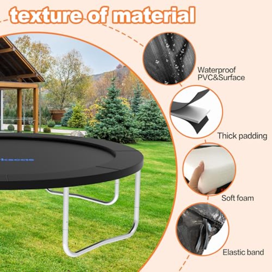 แผ่นรองแทรมโพลีนสำหรับแทรมโพลี - Trampoline Spring Cover บทวิจารณ์และราคา