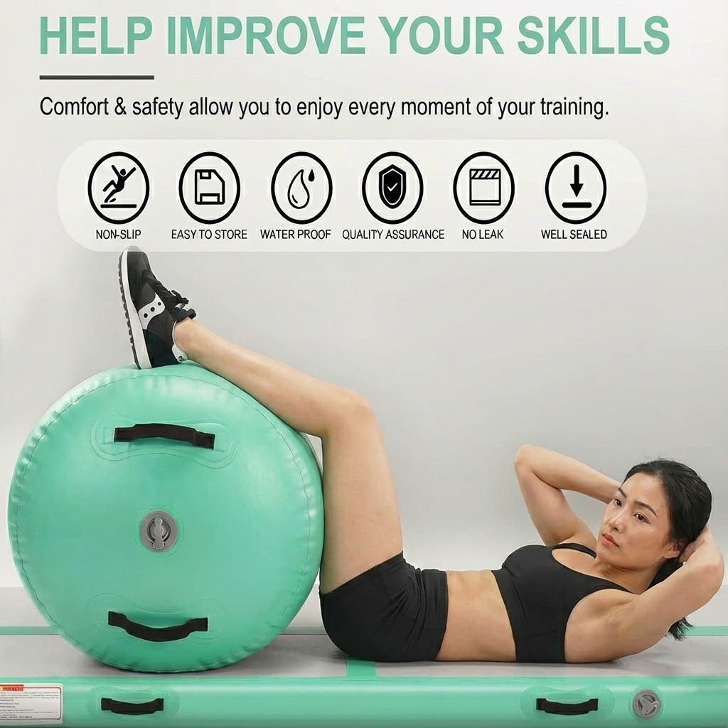 แผ่นรองลมแบบพกพา OEM ขนาด 3 ม. - Tumbling Air Track บทวิจารณ์และราคา