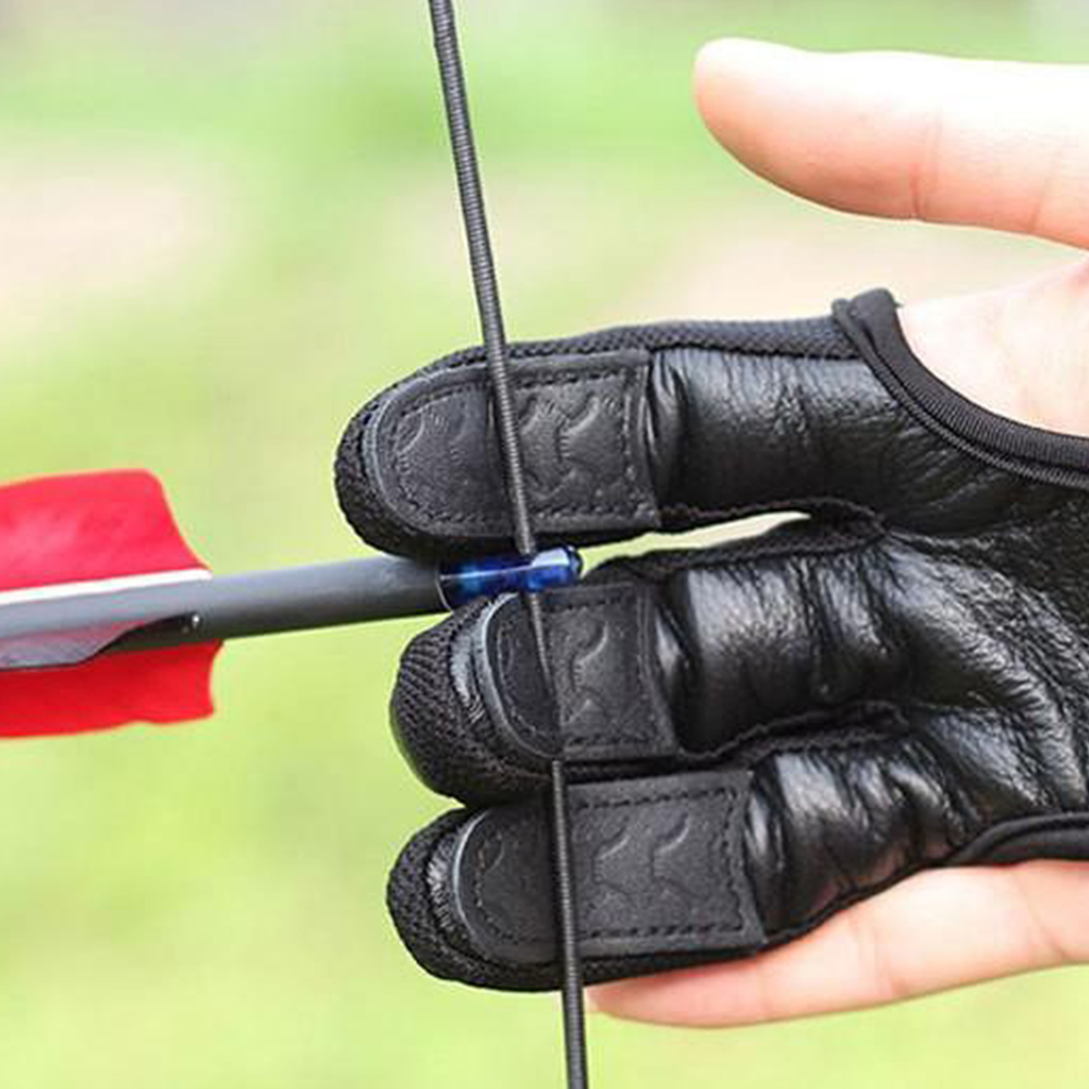 ยิงธนูมืออาชีพสามนิ้วถุงมือหนั - Archery Target Face บทวิจารณ์และราคา