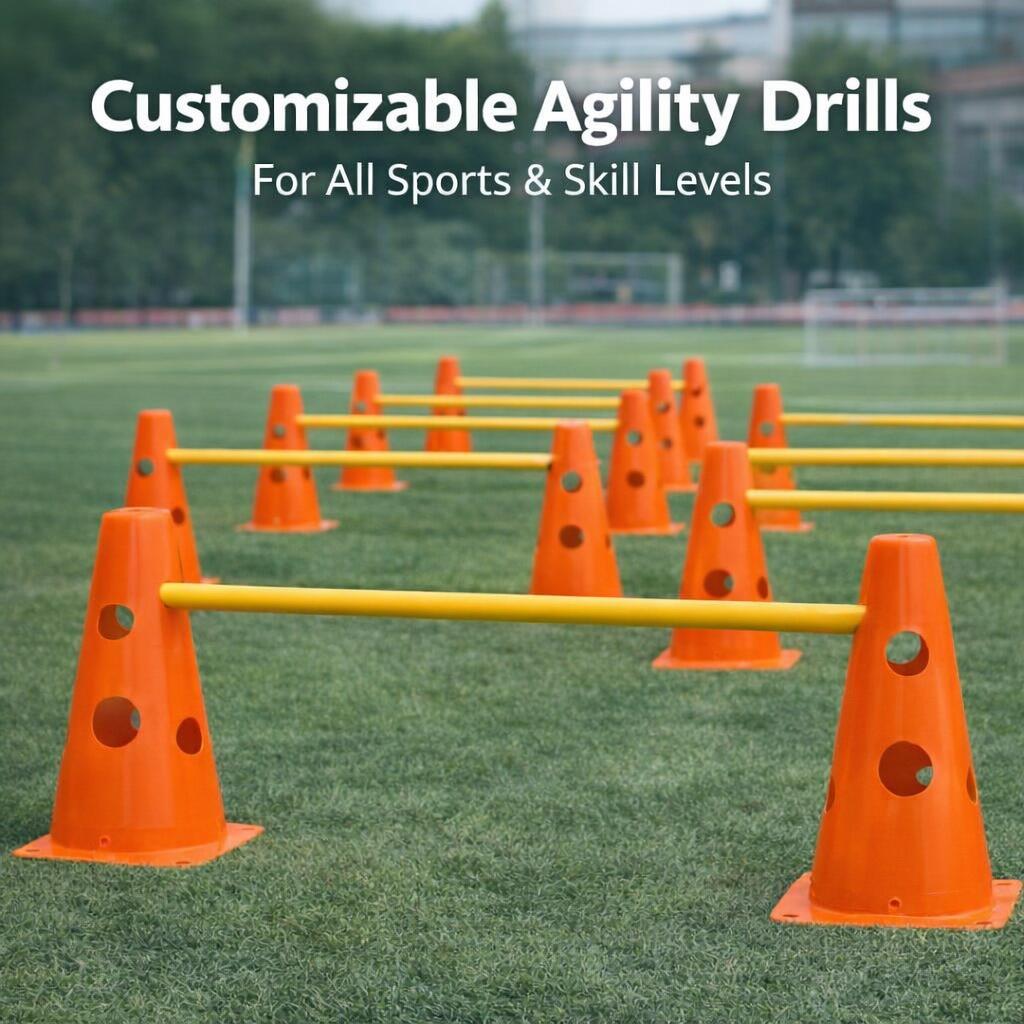 ชุดอุปกรณ์ฝึกซ้อมฟุตบอล, กรวยฝ - Agility Hurdle Set บทวิจารณ์และราคา